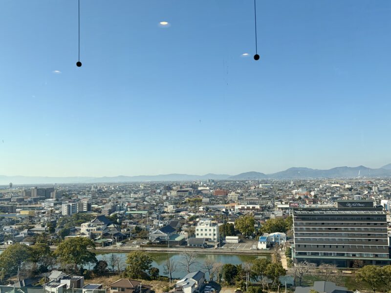 佐賀県庁の展望台。短時間でも気分転換できる場所でした。