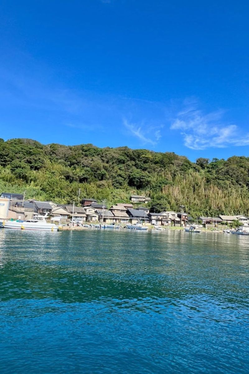 【福岡・相島】フェリーから見た相島の様子。2023年撮影