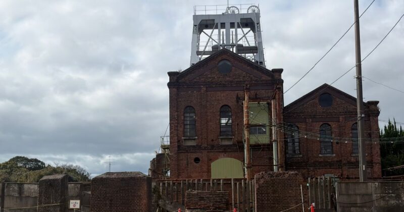 万田坑のレンガ造りの建物