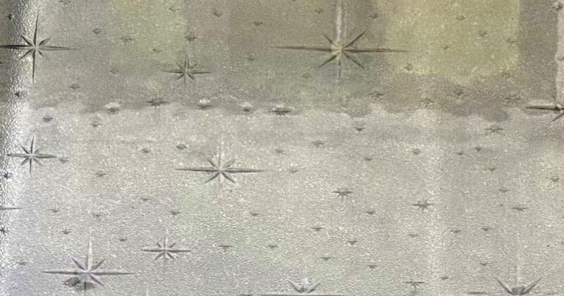 昭和型板ガラス「銀河」