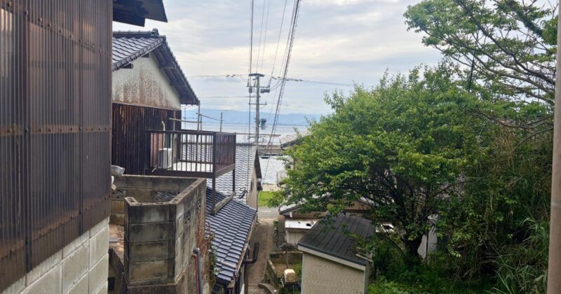 【福岡・相島】集落の坂道から眺めた風景
